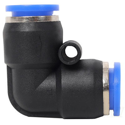 Ensemble de tube d'air en polyuréthane de 1/2 pouce de diamètre extérieur x 60 pieds, ensemble d'accessoires de compresseur d'air de garage, coupleur et prise à connexion rapide de type industriel, tube bleu