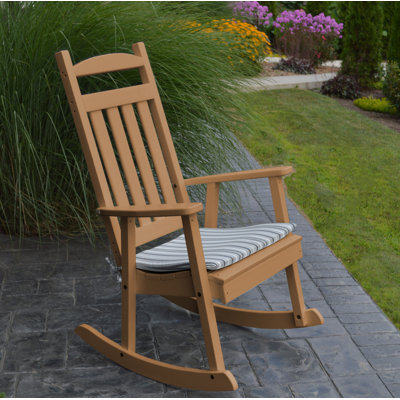 Chaise berçante de porche classique Aaliayh