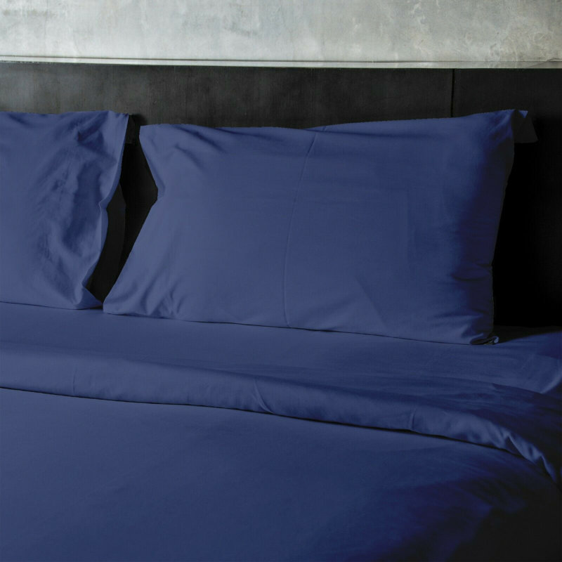 Ensemble de draps en microfibre Luxury Hotel Comfort, Ensemble de draps pour lit double + un drap-housse, Bleu royal