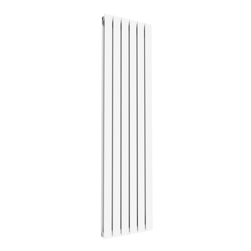 Chasity Vertical Designer Radiator, White, 180cm H x 45.2cm W x 4.9cm D, 1