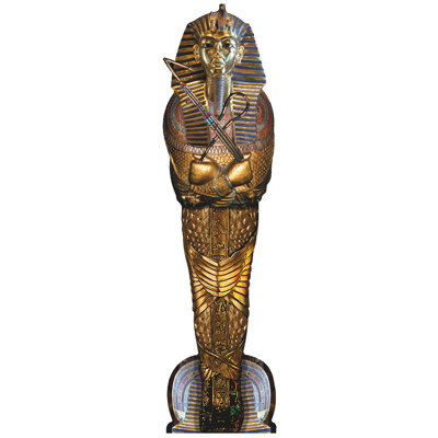Tutankhamun très grand sarcophage en carton