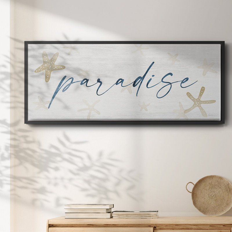 Paradise- Framed Canvas, 24" H x 60" W