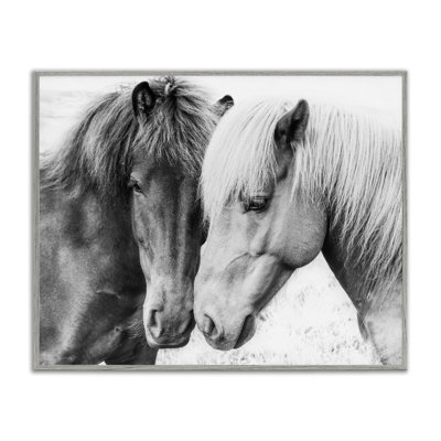«Stupell Industries Horse Love Duo», art mural sur toile par Sissi et Seb