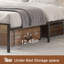Structure de grand lit avec rangement