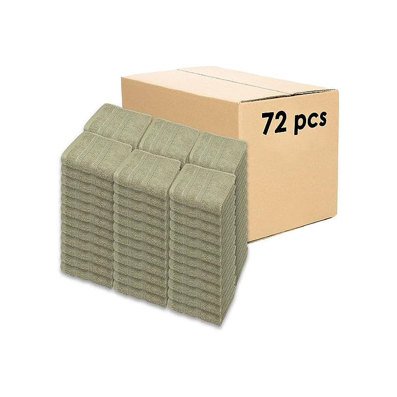 100% Cotton Midweight Washcloth, Linen