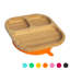 Tiny Dining - Divided Bamboo Suction Plate-121835436