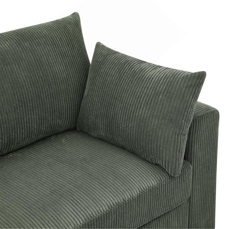 Coastal Haven Corduroy Sofa, Green