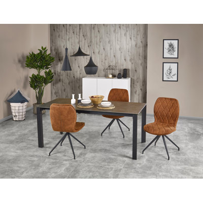 Inderveer Metal Base Dining Table