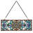8.5"H Amalbena Rectangular Stained Glass Pub Window Panel