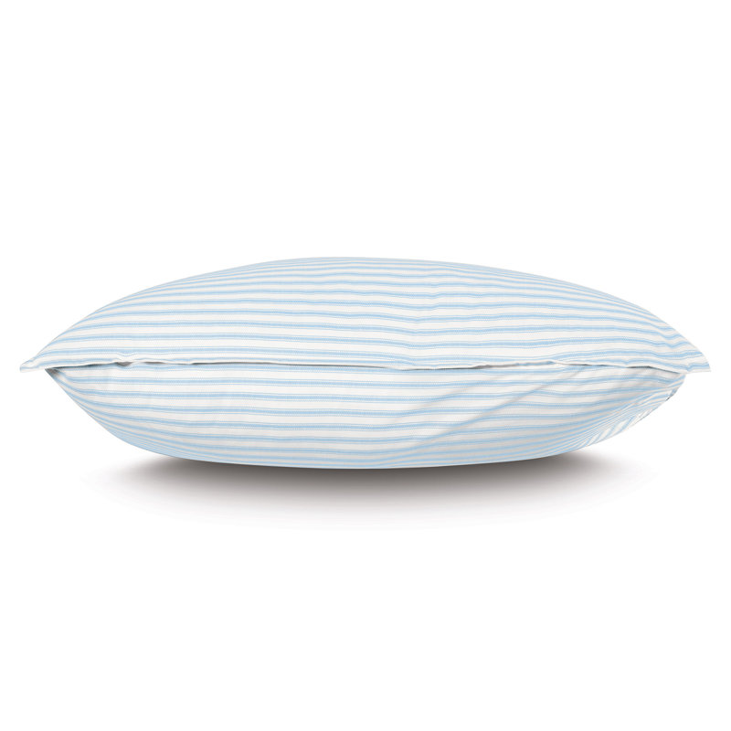 Blass Ticking Cotton Striped Sham by Alexa Hampton, Queen, Sky