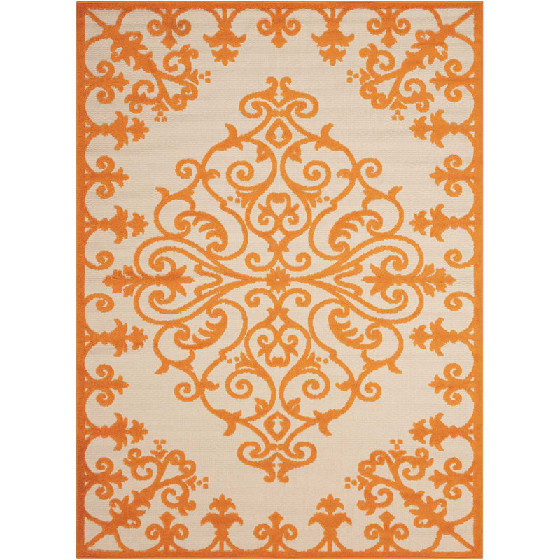 Nante Abstract Indoor / Outdoor Rug, Rectangle 9'6" x 13'