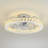 19.69'' Modern Crystal Ceiling Fan With Led Lights And Remote Control