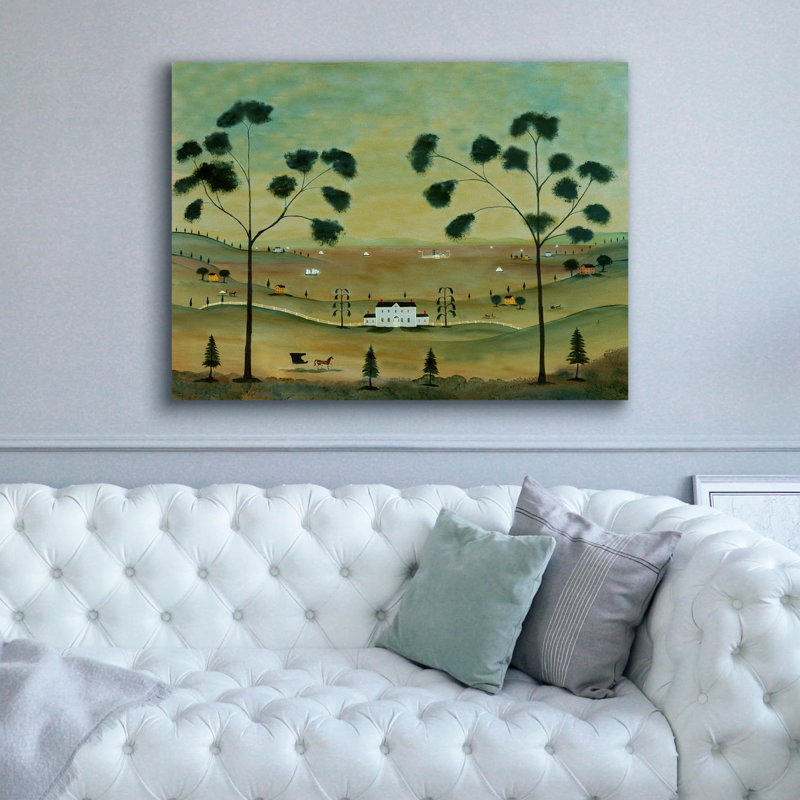  «Hudson River Landscape» par C Munro, art mural sur toile, 54 po x 40 po, H 40 po x l 54 po