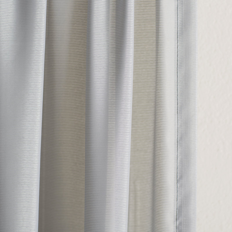 White Sheer Polyester Rod Pocket Light Filtering Curtain Panel