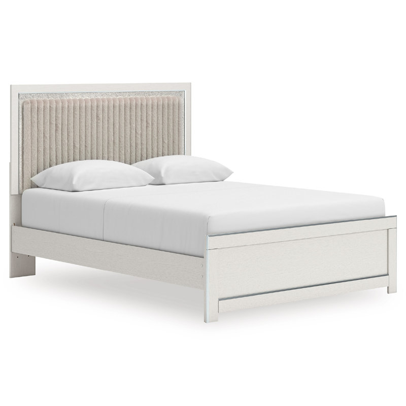 Birmonton Queen Upholstered Panel Platform Bed, Queen