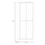 Chadwic Modern minimalistic shoe cabinet with 4 doors, entryway cabinet, engineered wood, terracotta, 74.5 cm W x 191.9 cm H x 34.9 cm D