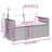 Vidaxl Garden Sofa Set Grey