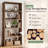 70.8" H Solid Wood Bookcase With 5-Tier Storage For Living Room, Home Office (Set Of 2)