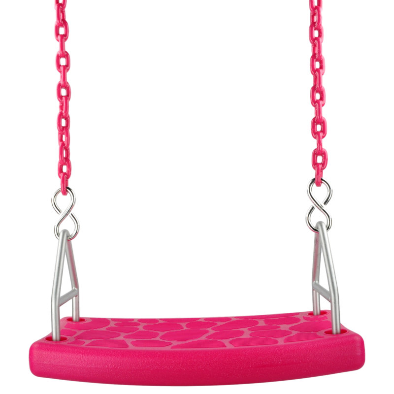 Siège de balançoire plat de 8,5 pi Chaîne enduite, 5,5 pi, Rose