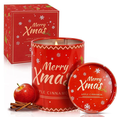 Christmas Scented Candles Natural Soy Wax Aromatherapy For Home Decor Gifts