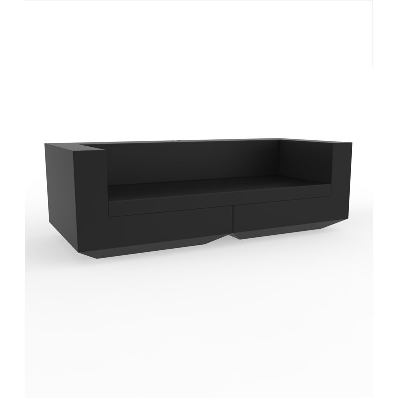 Vela - Canapé en résine - L 86,5 po - Basic, Noir