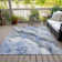 Machine Washable Indoor/Outdoor Cinead ACN1709 Blue Rug