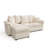 Felipe 90.5'' Upholstered L-shape Modular Sectional with Storage, Pull-out Couch & USB Port-124392865