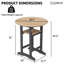 Ensemble de bar en PEHD 5 pièces, chaises Adirondack pour patio avec table ronde de 31,5 po-122720759