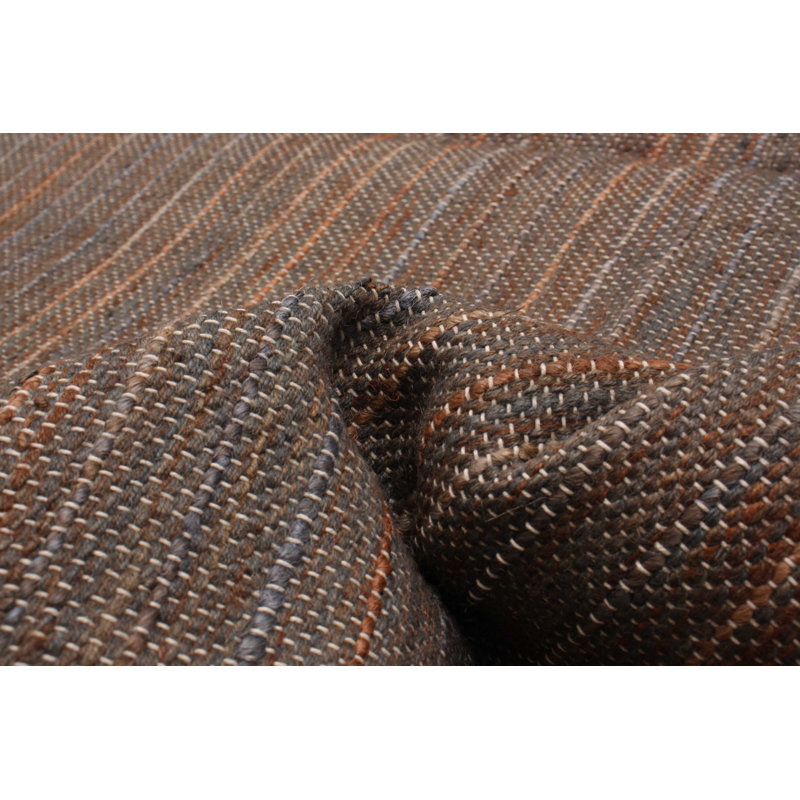Tapis unique en jute / sisal taupe 5 pi 2 po x 8 pi 2 po Paliz Denizli