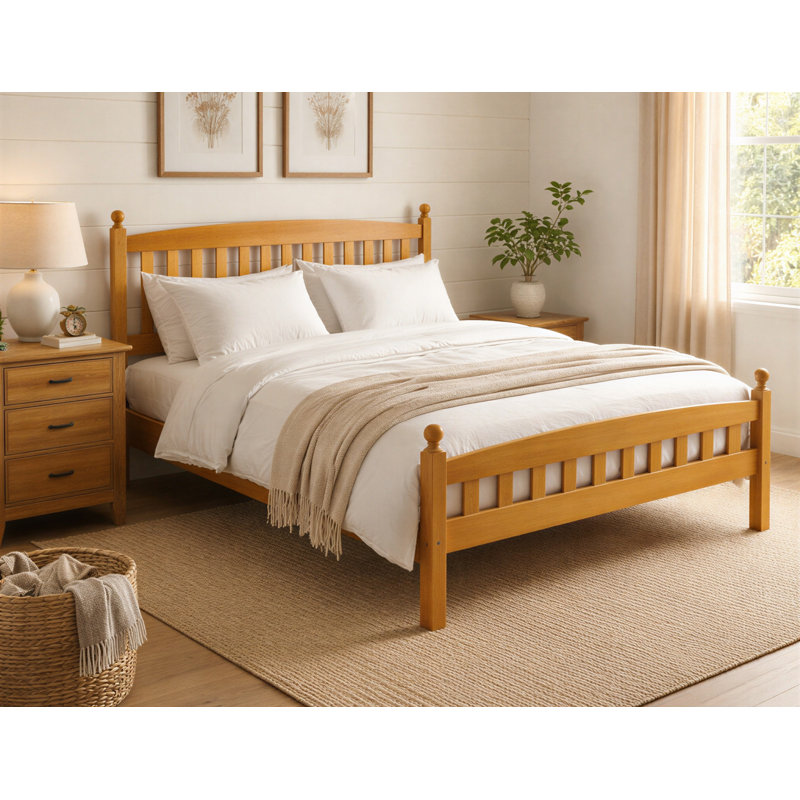 Beeson Solid Wood Bed, Single (3'), Antique Pine