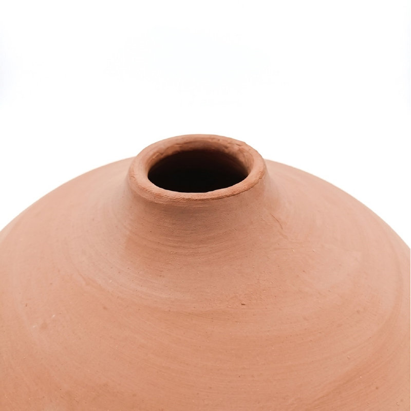 Terracotta Vase Dia 10" & H 5.5"