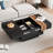 31.4''Square Coffee Table With Sliding Tabletop, High Gloss Centre Table With Hidden Storage Compartment-110477272
