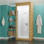 Porte de douche à charnière demi-cadre l 29 po x H 72 po Lancer Series-49718876