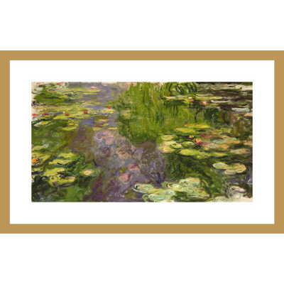 «Waterlilies» par Claude Monet, impression giclée encadrée
