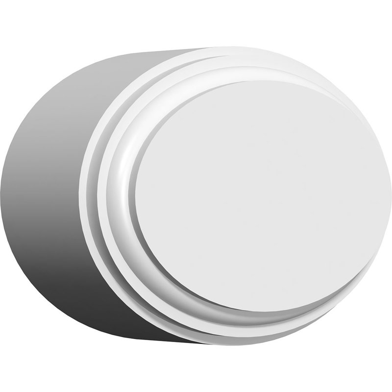 Standard Dalton Rosette with Beveled Edge, 2"H x 3"W x 1"D