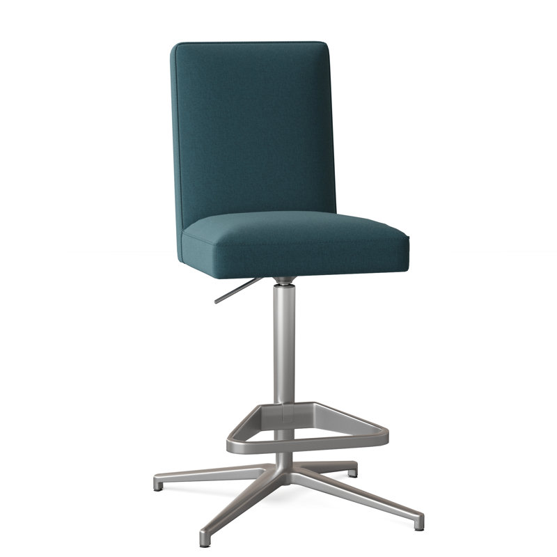 Tabouret de bar à hauteur ajustable Uma, 8789 Turquoise