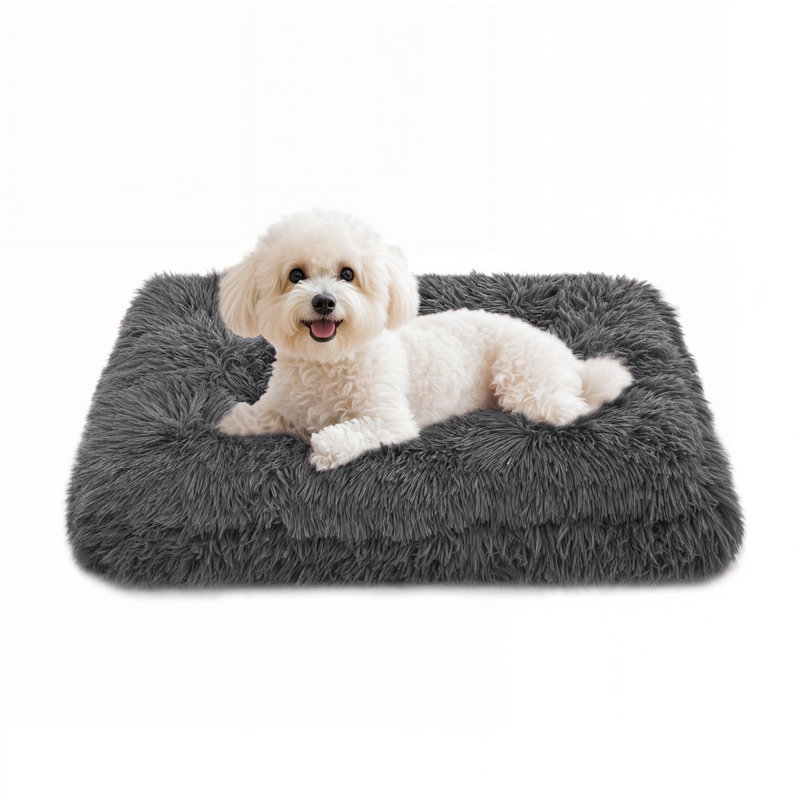 Coussin de siège pour animal de compagnie, Petit (H 5 po x l 28,5 po x P 21 po), Gris