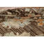 Tapis all-over brun à motif de teinture végétale Oushak 8 x 10