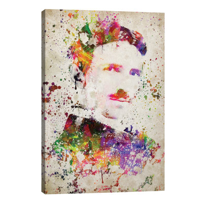 Nikola Tesla by Aged Pixel - Wrapped Canvas Painting