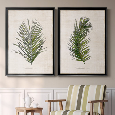 Palm Botanical I - ensemble de 2 photographies sur toile