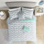 Édredon double / grand avec lit gris et moderne pour lit-118640927-118640929