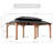 Rosewood 12' X 20' Outdoor Patio Premium Cedar Wood Frame Gazebo With Mosquito Netting And Curtains, Galvanized Steel Hardtop Double Roof Pavilion, 2-Tier-126412348