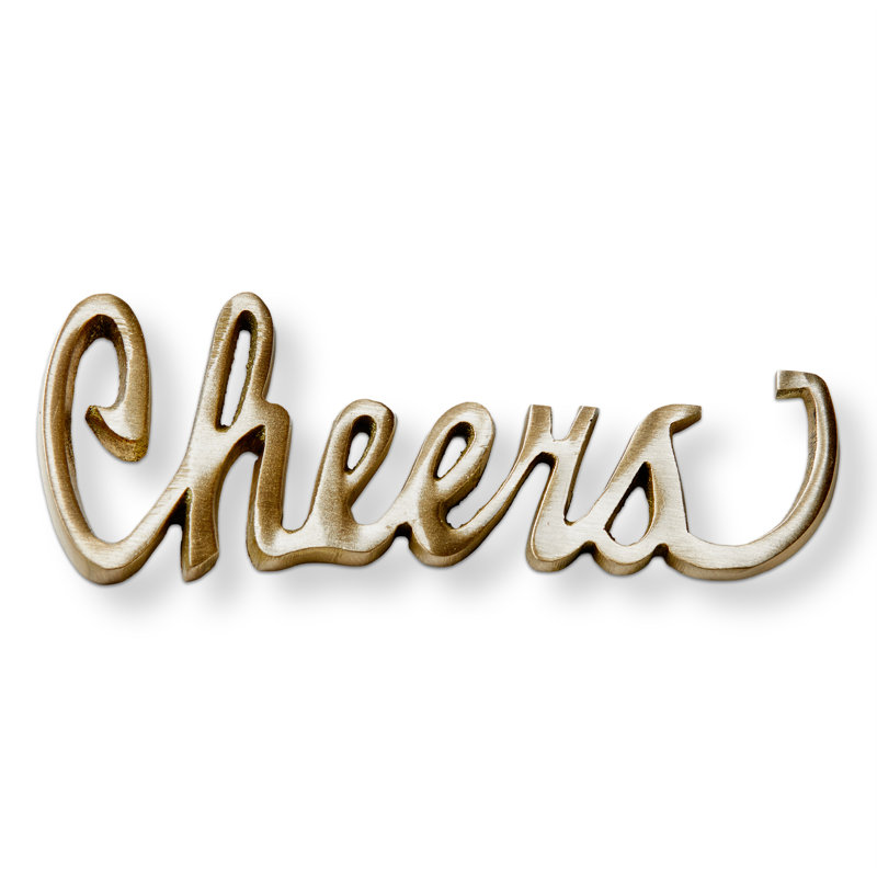 Ouvre-bouteille en laiton Cheers