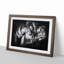Two Snuggling Tigers in Abstract - Picture Frame Painting Print on MDF-55777768-55777759