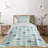 Elephant Geometric Shapes Coverlet-1903108507