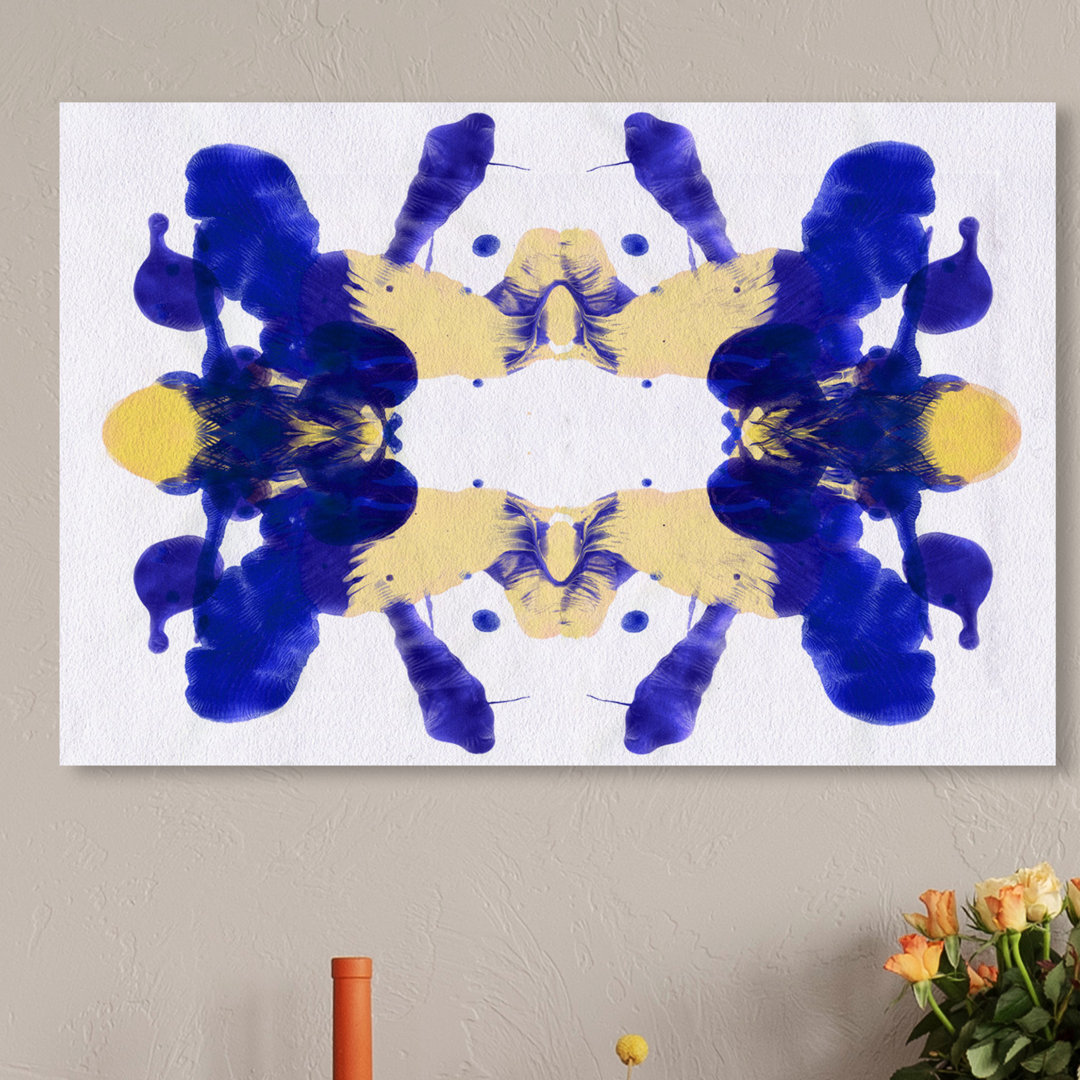 'Blue Veranda' Graphic Art on Wrapped Canvas