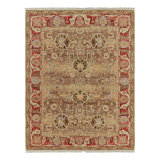 Rug & Kilim’S Persian Tabriz Style Rug In Beige-Brown With Floral Patterns