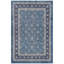 Tapis Hollis traditionnel à motif floral intégral bleu, gris et crème, lavable à la machine, antidérapant, à poils courts, pour l'intérieur et l'extérieur, adapté aux animaux domestiques, idéal pour le salon, la chambre, la salle à manger, l'entrée, le corridor ou le bureau.-260879309