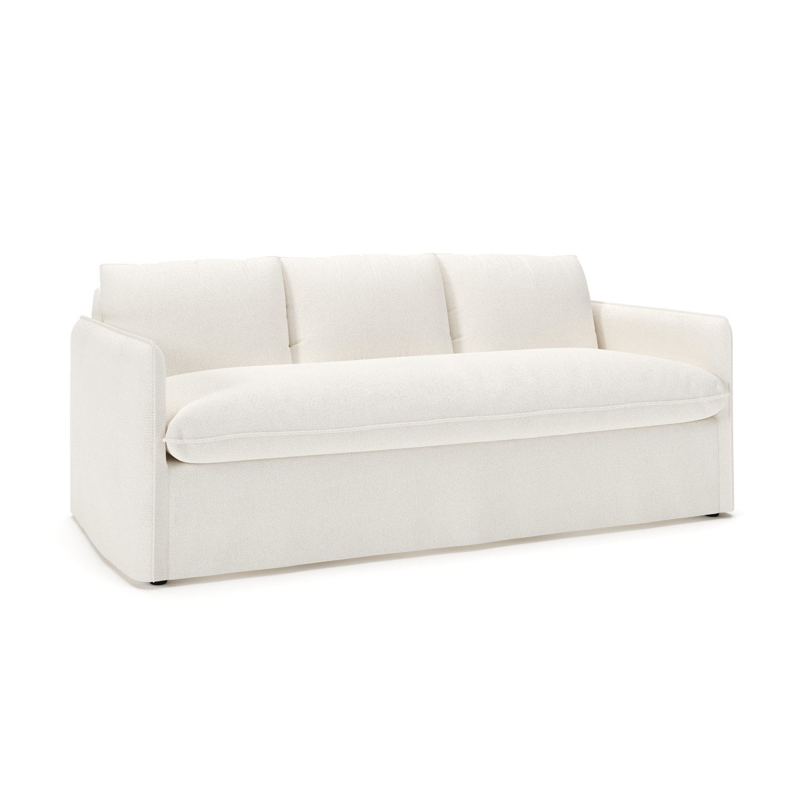 Bellatrix 83'' Sofa, Apollo Alpaca Boucle