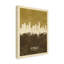 « los angeles california brown horizon brown », impression sur toile tendue-129172075
